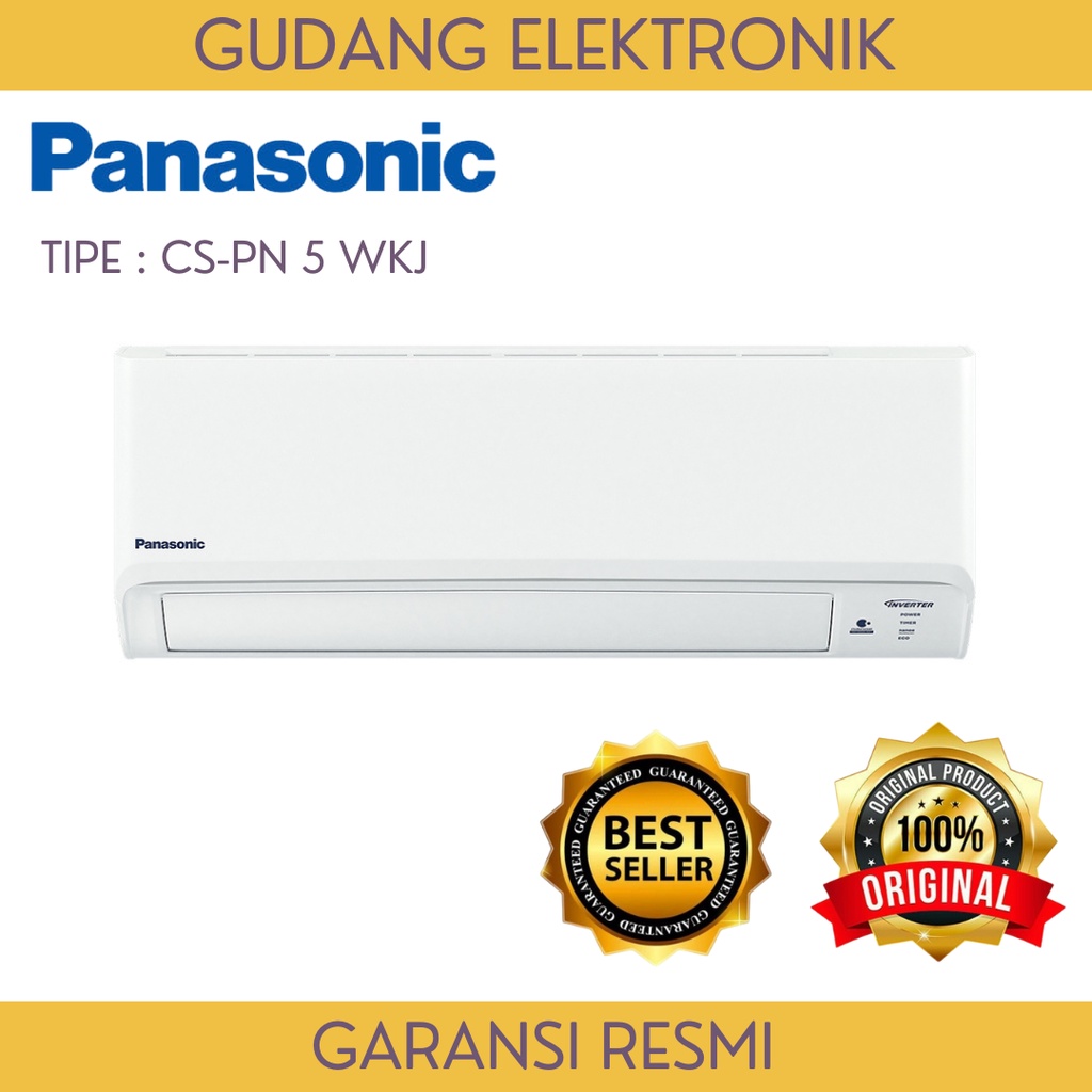 AC PANASONIC 1/2PK - CSPN - 5 AKJ - BLUEFIN E-NANO + PASANG - FREE ONGKIR SERANG KOTA