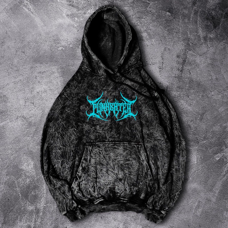 [SOMTHINK] WASHED JACKET HOODIE SWEATER 'METAL'