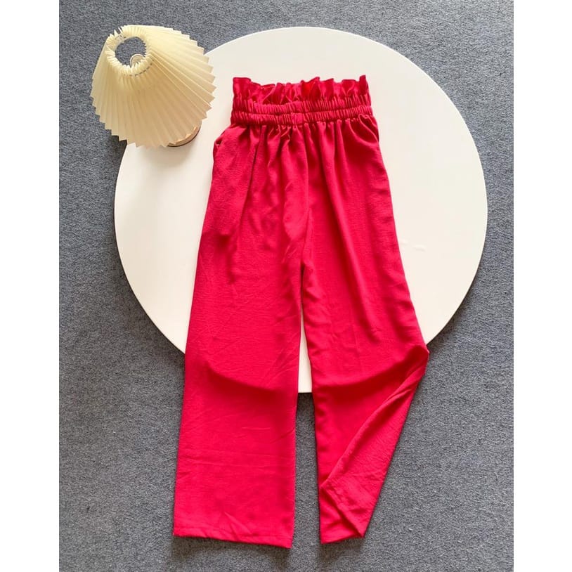 BEFAST - ZEC OOTD kulot LIAM / Corla Kulot CRINCLE Highwaist / Celana Panjang Keluaraan Terbaru / Pakaian Casual Wanita Remaja / Celana Kulot Polos Formal / Fashion Kekinian Remaja ABG / Celana Kulot banyak Warna Trendy / Outfit Wanita Kerja