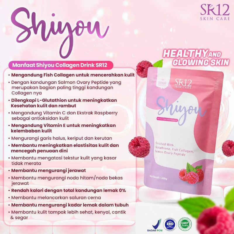KOLAGEN SR12 / SHIYOU COLLAGEN SR12 / MINUMAN KOLAGEN PEMUTIH KULIT / COLLAGEN DRINK BPOM / SUPLEMEN KECANTIKAN &amp; KESEHATAN