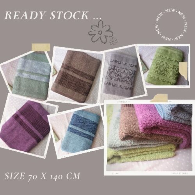 HANDUK KATUN 400 gr JJ PANDA ORIGINAL