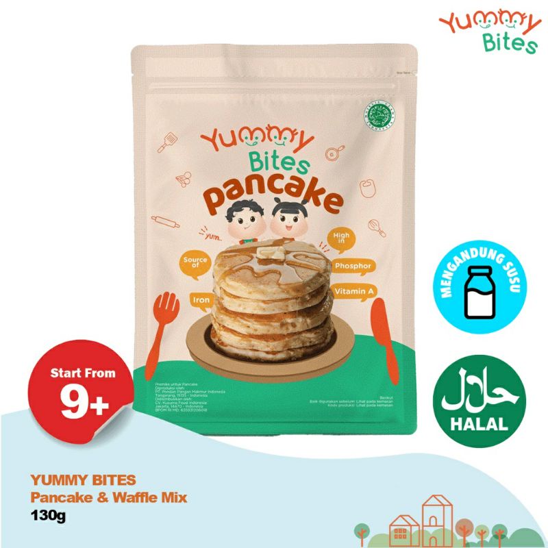 Yummy Bites Pancake waffle Mix Instant Cemilan Baby