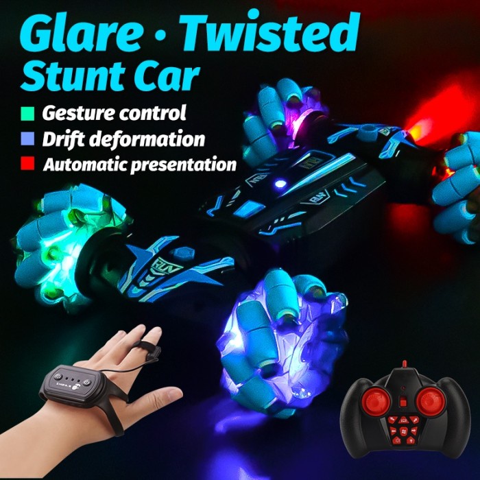 RC Mobil Remote Control Offroad 4x4 Gesture Sensor Dengan Jam Tangan