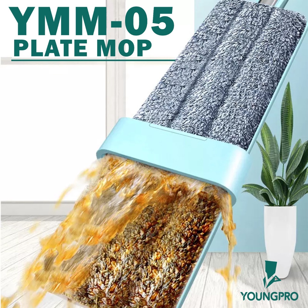 YOUNGPRO YMM-05 ALAT PEL ULTRA WIDE PANEL PACKING PREMIUM HAND FREE PLATE MOP (PACKING PREMIUM)