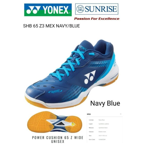 Sepatu Badminton Yonex Power Cushion 65 Z Wide (SHB65ZWEX)