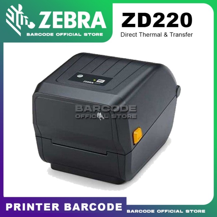 

PRINTER BARCODE ZEBRA ZD888 PRINT LABEL STIKER THERMAL SEMICOATED YUPO - ZD220 DEVINA36