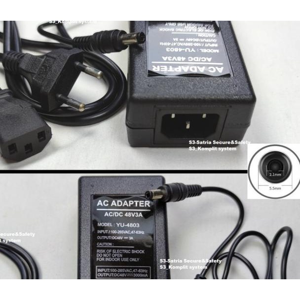 ADAPTOR 48V 3A / Power supply 48V 3A Adaptor DC 48V 3A