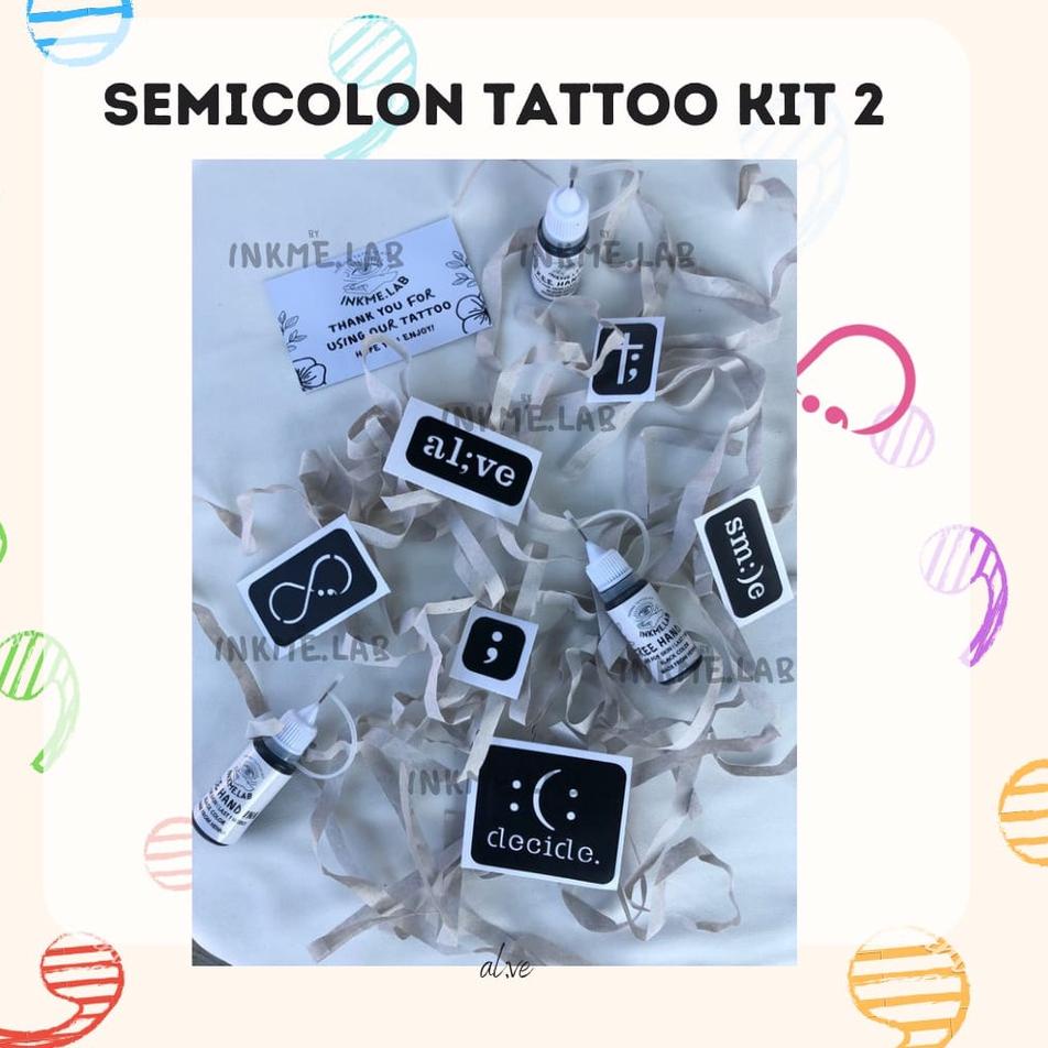 PENJUALAN TERBANYAK Semicolon Tattoo Kit ❂ 860