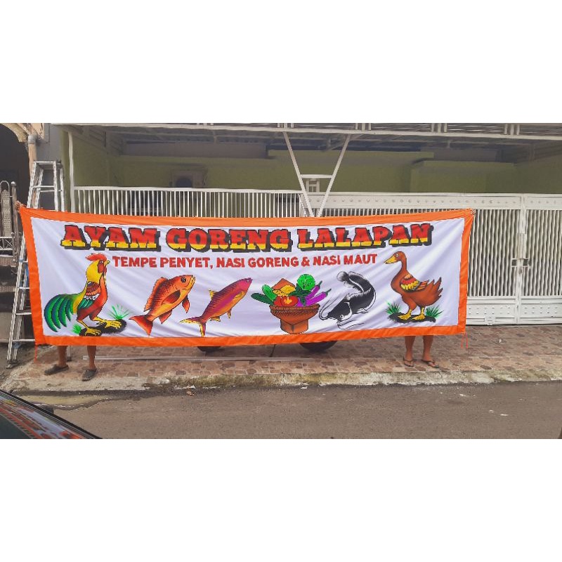 spanduk pecel lele bakso mie ayam sate pangsit spanduk kain lukis