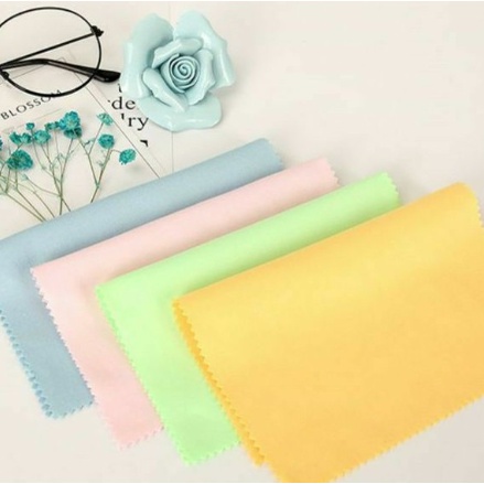 [ OBJ ] Lap Kacamata Microfaiber Halus Dan Lembut Multifungsi Warna random 1pcs