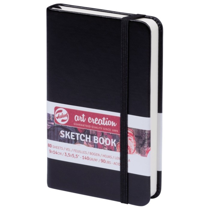 

[COD AKTIF] Talens Art Creation Sketch Book Black Hard Cover / Sketchbook Hard Cov - 9x14cm