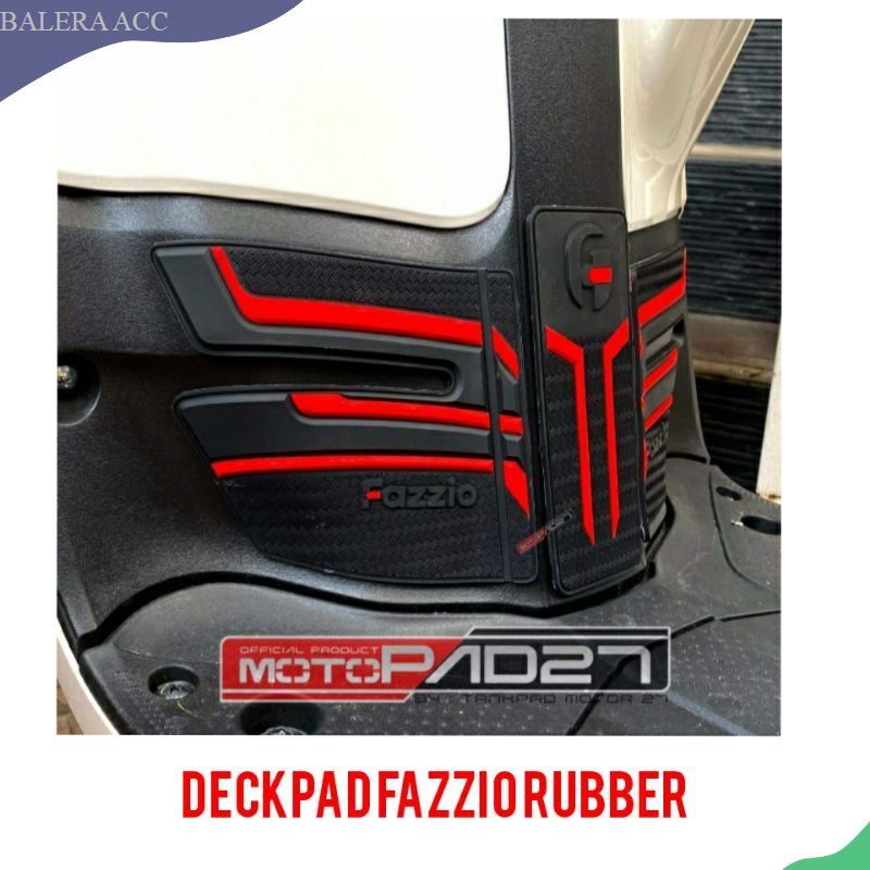 Deckpad FAZZIO Tankpad FAZZIO 125 Alas kaki FAZZIO 125 Bahan karet Rubber