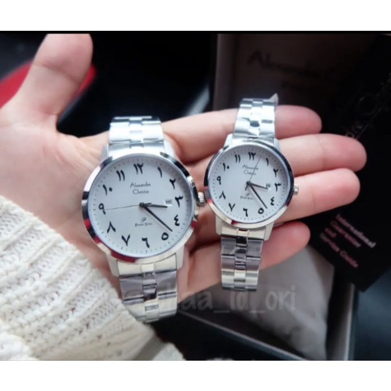 Couple 1024 original Alexandre Christie jam tangan mewah brandeed