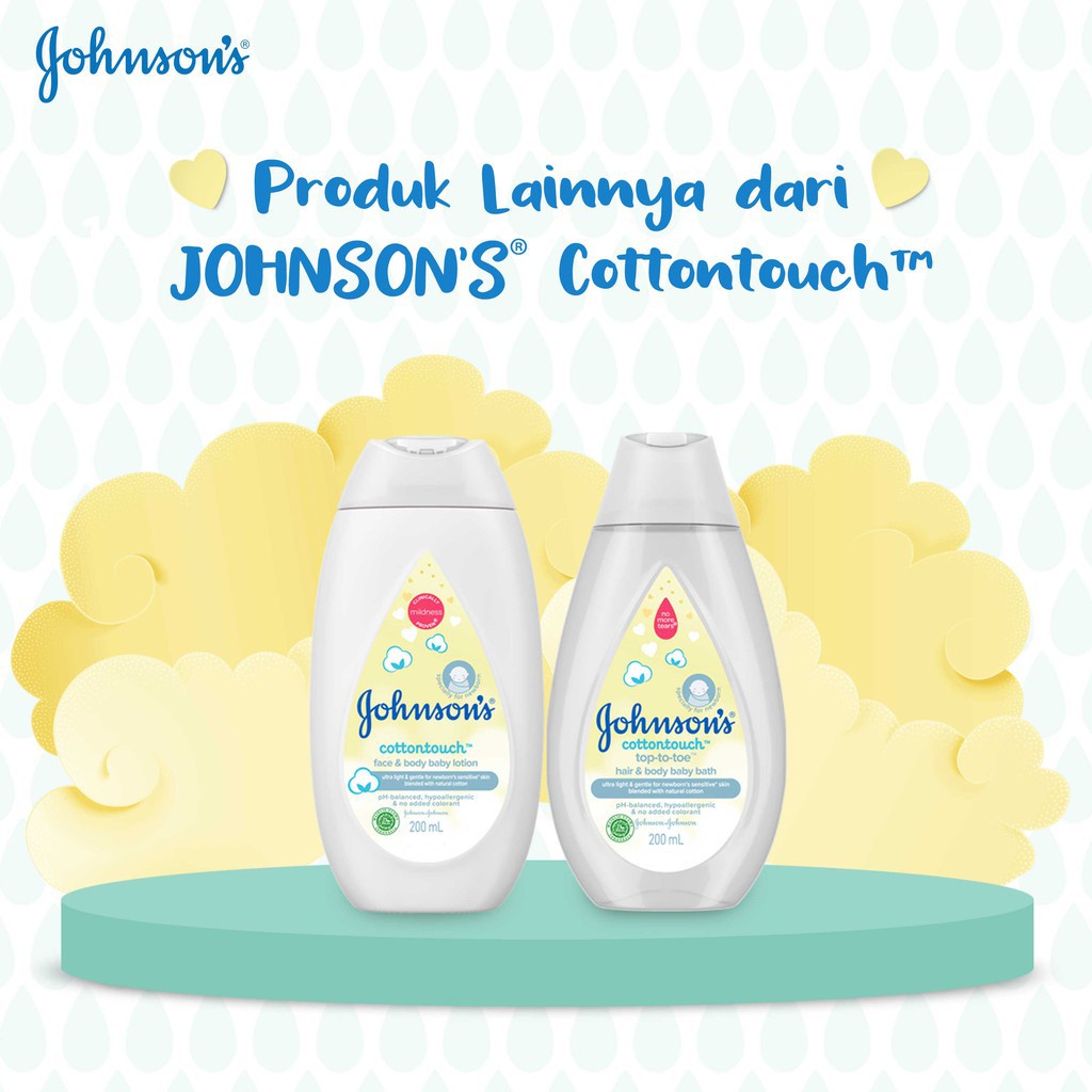 JOHNSON'S COTTON TOUCH BABY TOP TO TOE BATH 375ML