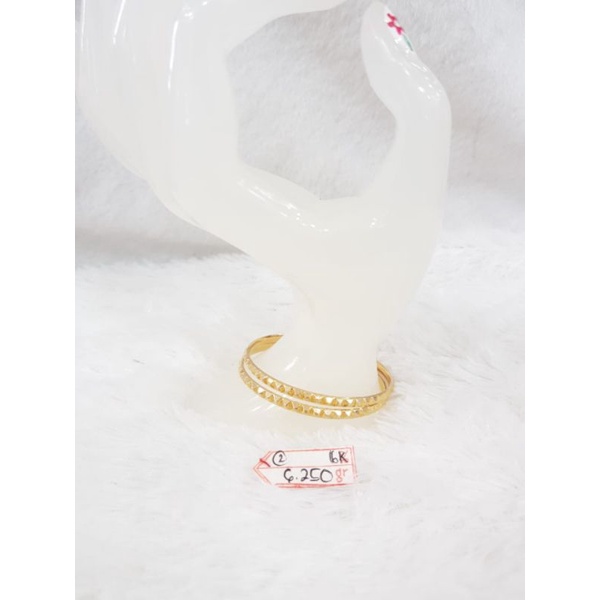 GL976i146i gelang keroncong isi 2 model pasiran emas kuning asli berat 6.250 kadar 70% 16k d 5.1cm