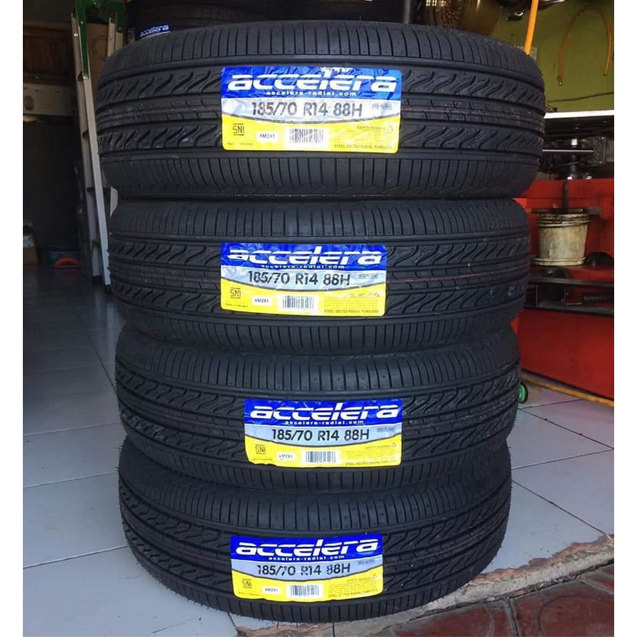 Ban Mobil termurah ukuran 185/70 R14 ACCELERA ECO PLUSH : Toko Velg & Ban Mobil padang 185 70 r14