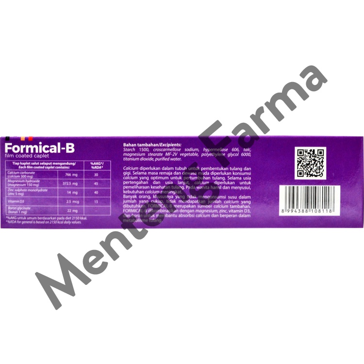 Formical-B 6 Kaplet - Suplemen Penambah Kalsium