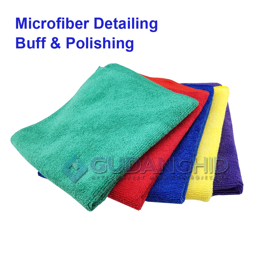Kain Lap Microfiber Detailing 40x40cm Tebal 350GSM Wax Poles Coating Kualitas Premium