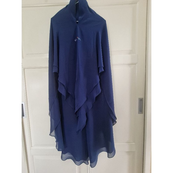 preloved khimar sumayya navy sisesa