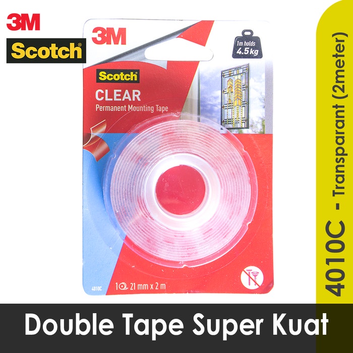 

Tape 3M Scotch Double Tape Vhb Mounting Transparant 4010C 21 Mm X 2 M