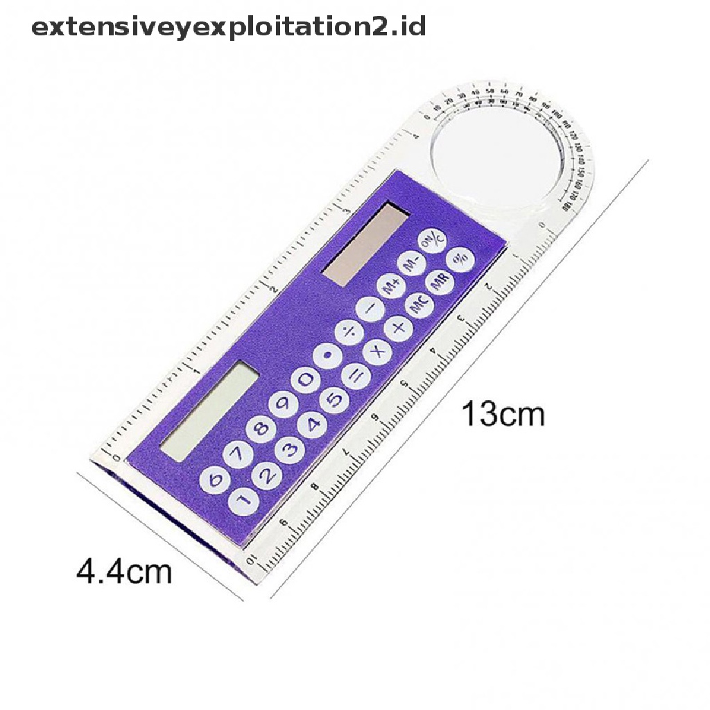 Mainan Kalkulator Tenaga Surya Transparan Dengan Kaca Pembesar Untuk Sekolah
