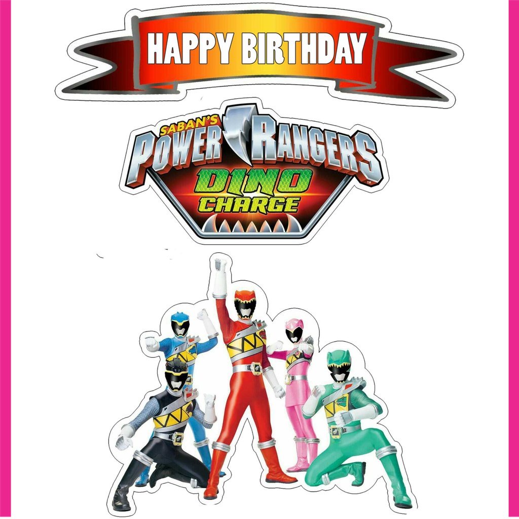 

BIGBAG TOPPER CAKE ULANG TAHUN / HIASAN KUE POWER RANGERS