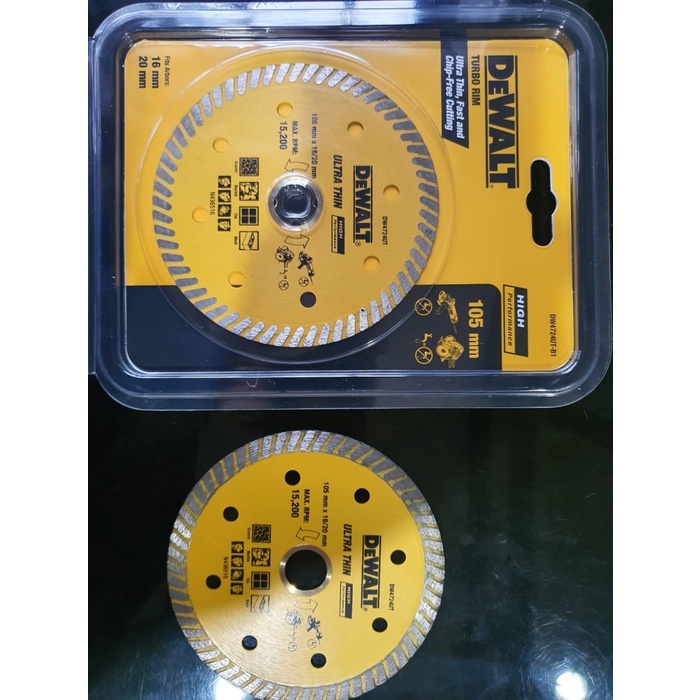 Dewalt Dw4724 Diamond Mata Gerinda Potong Keramik Granit Turbo Rim