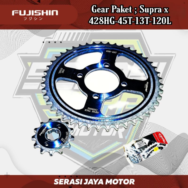 Fujishin GEAR PAKET SUPRA X (428HG-45T-13T-120L)