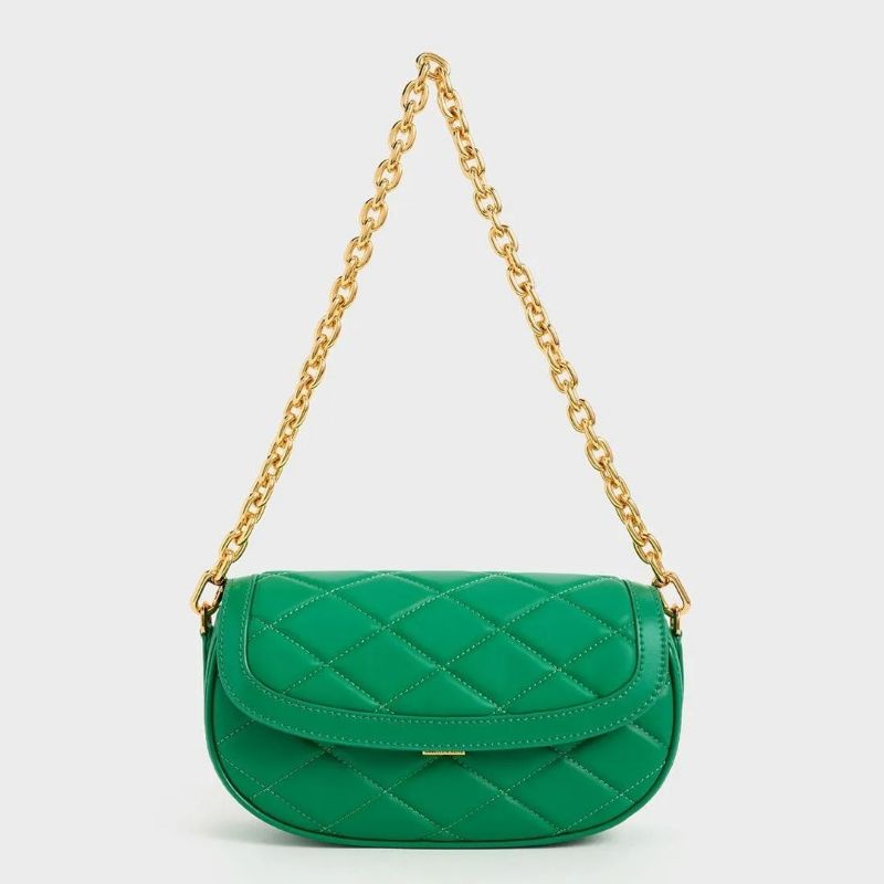 CK Lillie Curved Chain Handle Bag