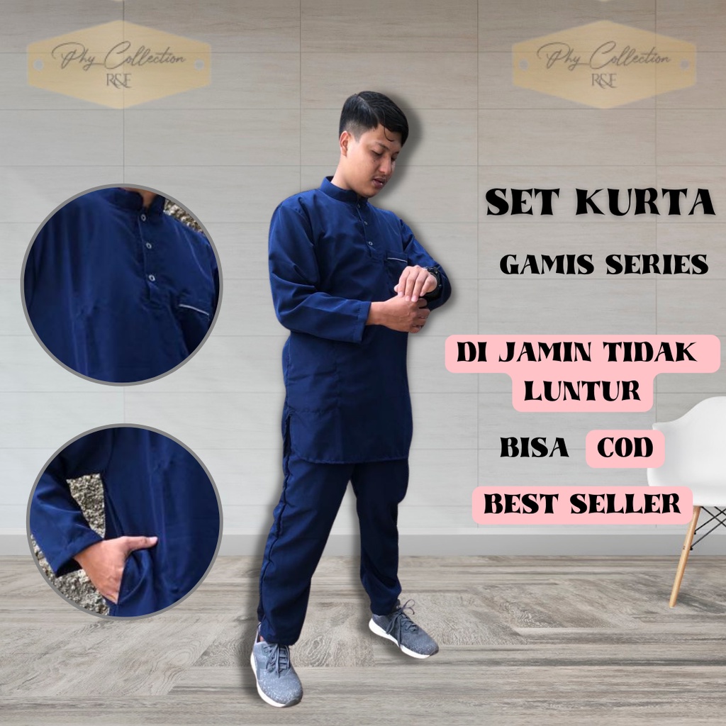 Koko Kurta Set Stelan Umroh Pakistan Pria Muslim laki laki Setelan Gamis Pakistan Remaja Dan Dewasa Baju Koko Kurta Premium Terlaris Ukuran M L XL XXL