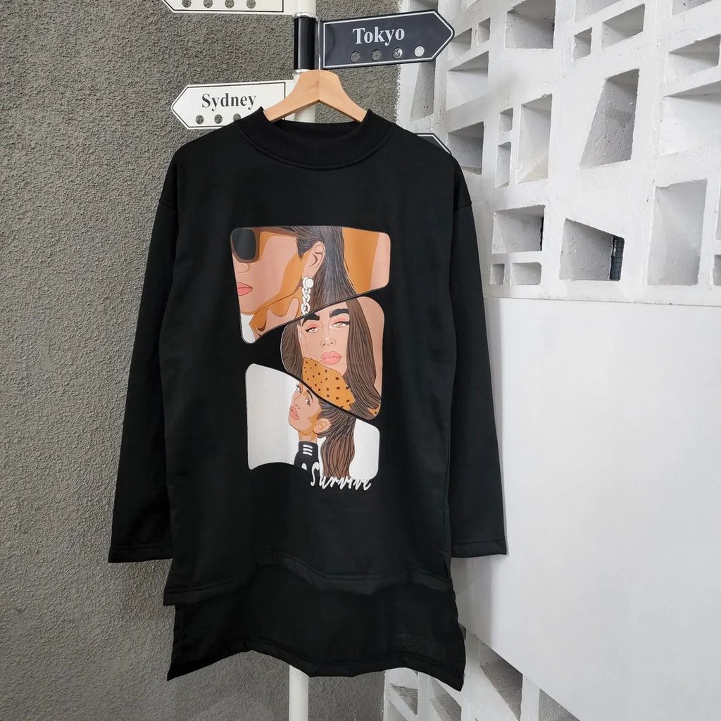 SURVIVE WOMAN TUNIK SWEATER  - AOCISHOP88