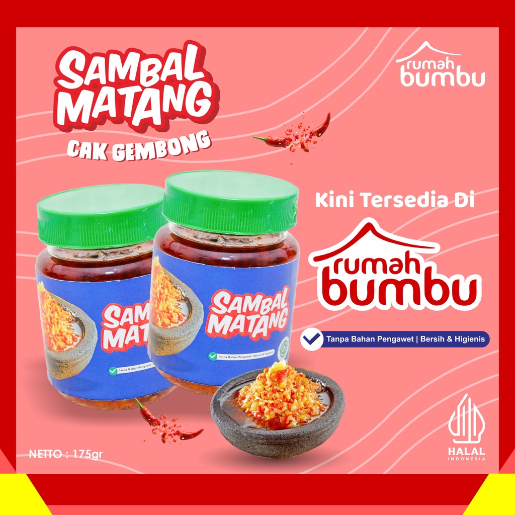 

Sambal Matang Super Pedas Oleh Oleh Rumah Bumbu 175 Gram Sambel Uleg Homemade Pendamping Makan Kemasan Toples Halal Tanpa Pengawet