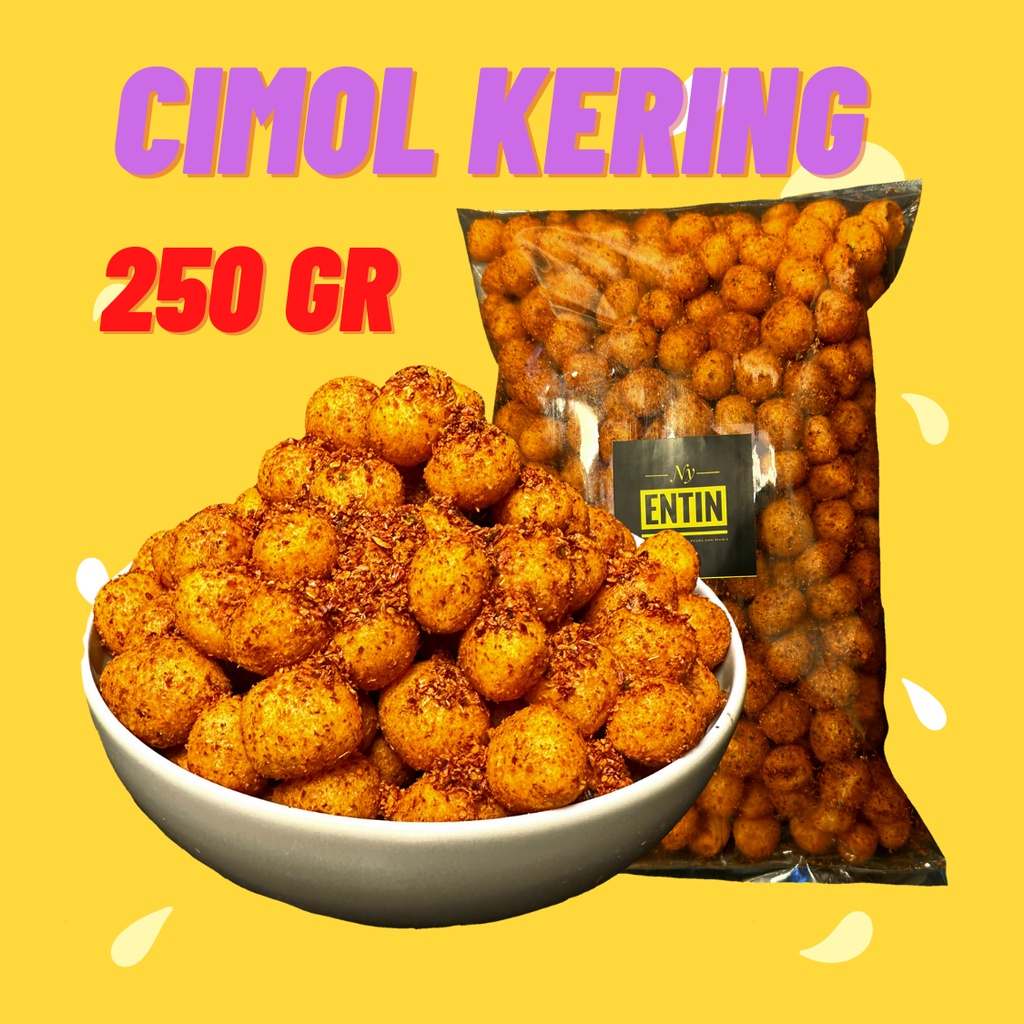 Jual Cimol Kering 250gr Pedas Gurih Ny Entin Shopee Indonesia