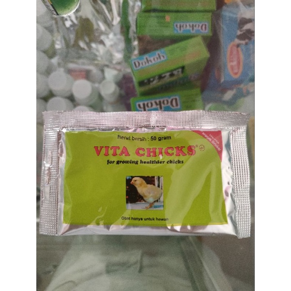 Vita Chicks 50gram Obat Vitamin Unggas Ayam Entok Bebek