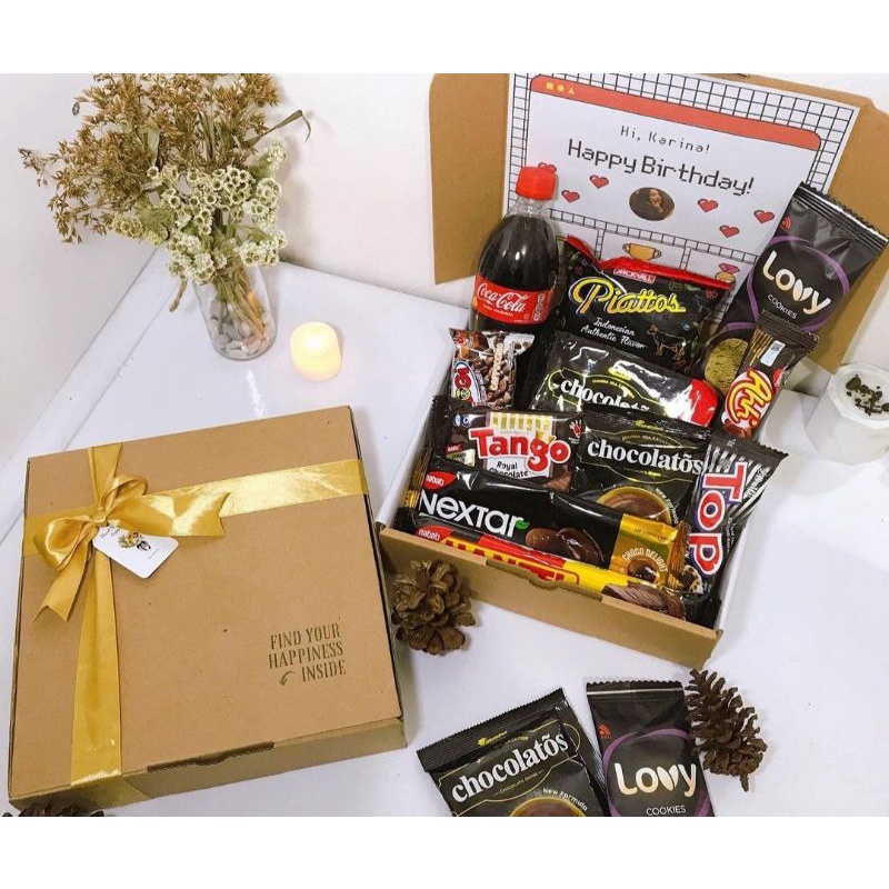 kado cowok Hampers snack box