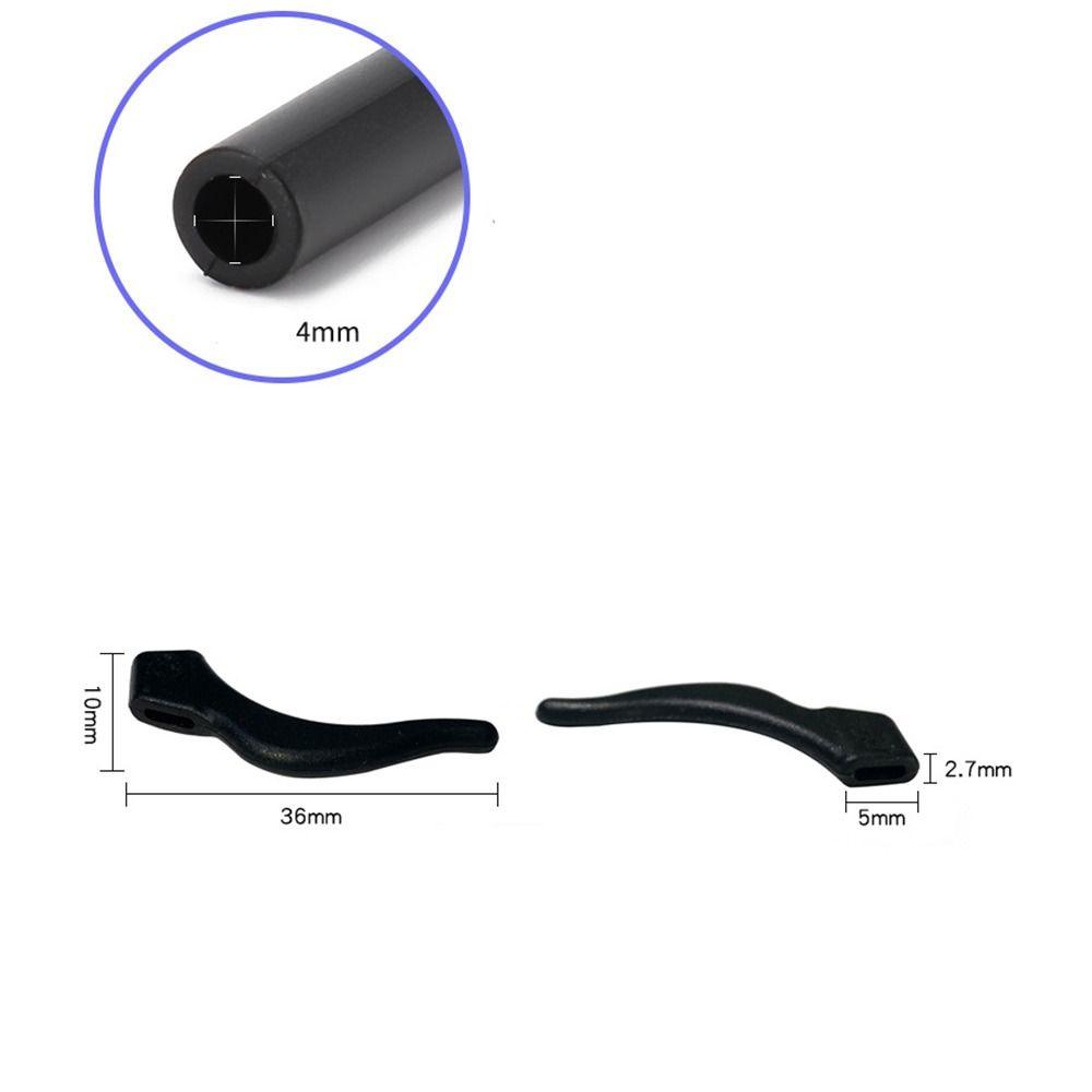 Agustinina Rantai Kacamata Dengan Kait Telinga Elastis Adjustable Tali Anti Slip Silikon Lari Olahraga Eyeglasses Straps