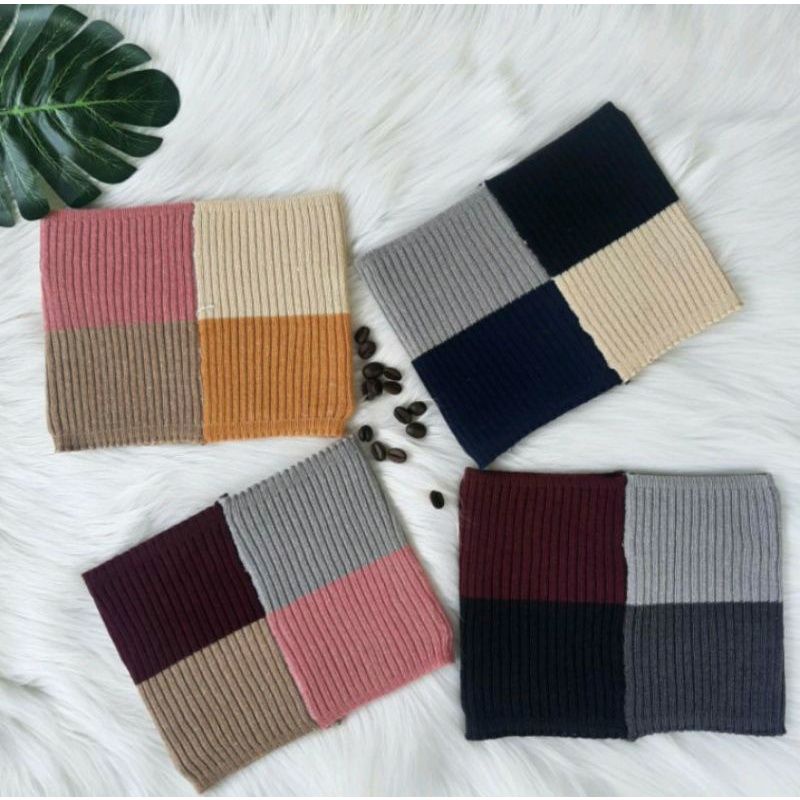 CIPUT RAJUT 4 WARNA BANDANA RAJUT PREMIUM CIPUT RAJUT 2 WARNA PREMIUM