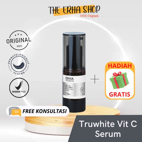 ERHA Truwhite VIT C & Peptides Brightening Serum 20 mL - Serum Pencerah Wajah - Erha - Erha skincare