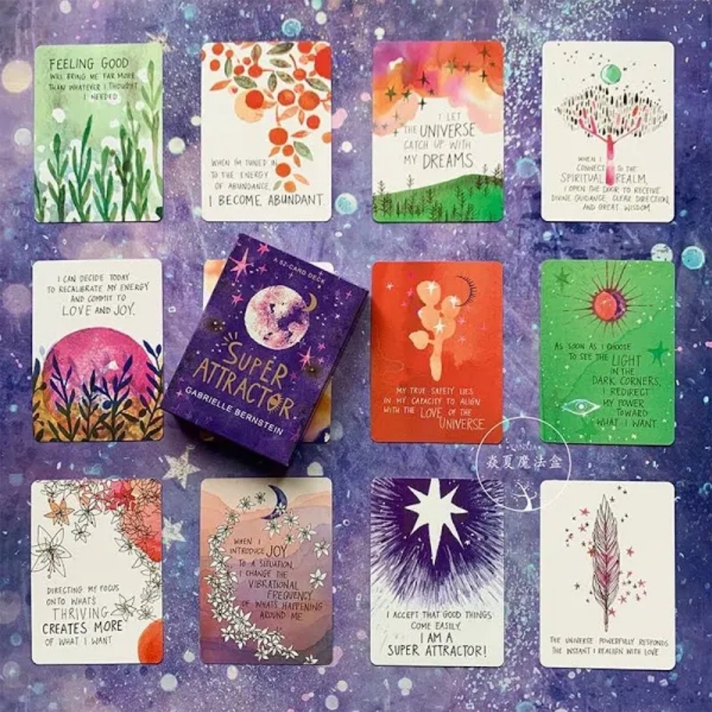 [COD] Super Attractor Oracle By Garielle Bernstein a 52 Card Deck with PDF E-Guide | Kartu BoardGame