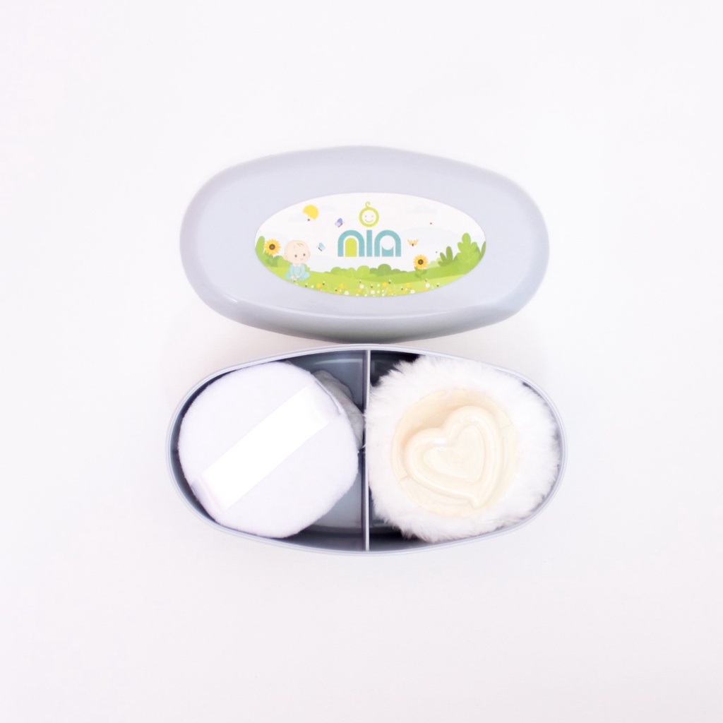 Tempat Bedak Isi 2 Tempat Bedak Merk Nia Warna Korea Lucu
