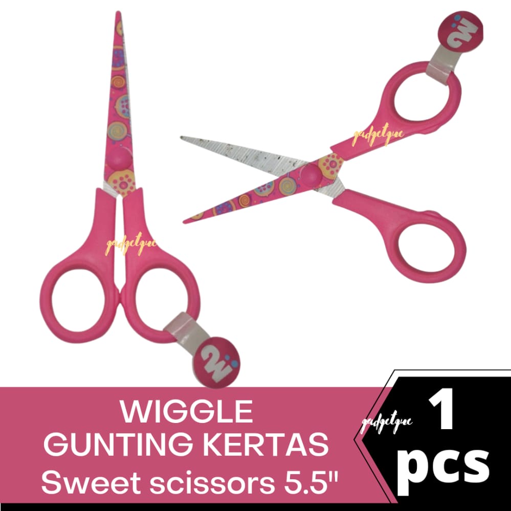

Gunting kertas anak wiggle sweet scissors 5.5” gunting anak aman alat sekolah gunting kecil lucu original murah