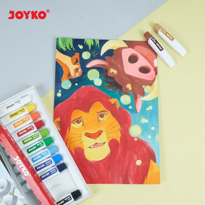 

ghg Cat Air/Water Colour 12 Warna Joyko TiTi WAC-6ML-12C ( 1set/12warna )