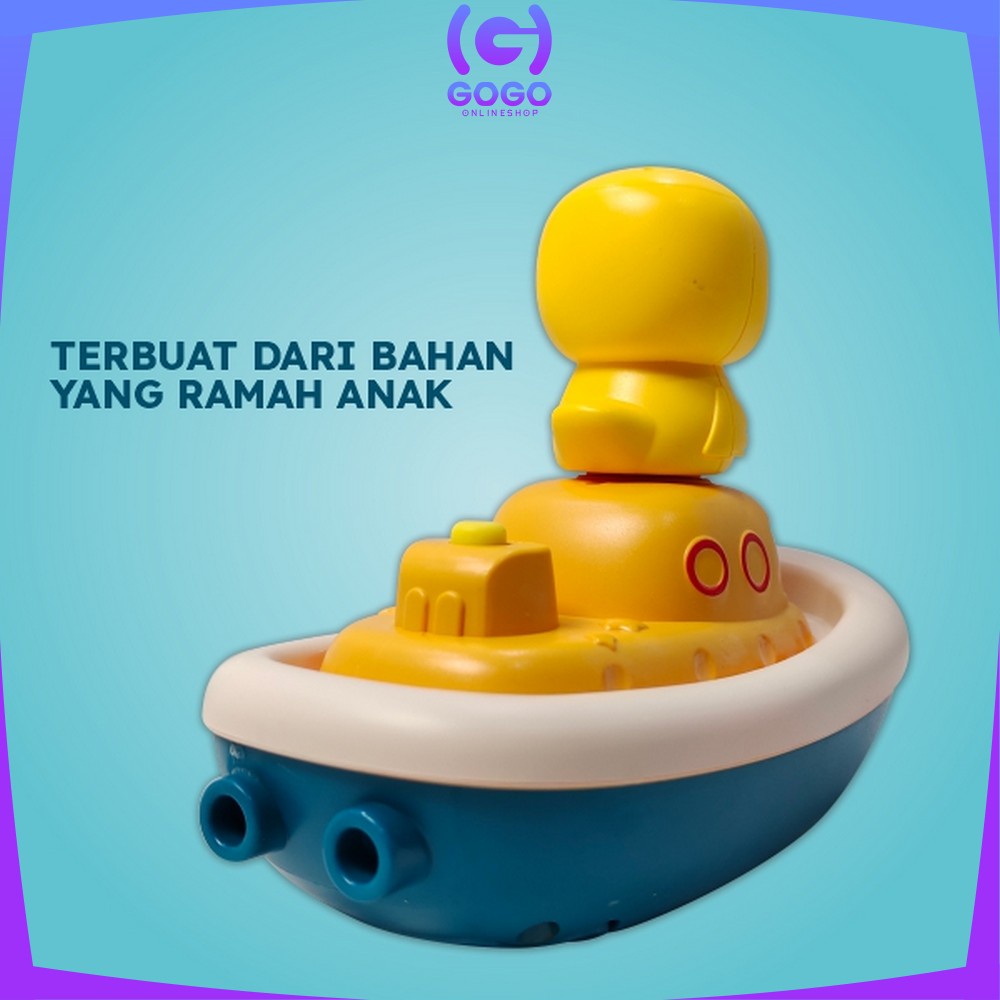 GOGO-M248 M249 Bebek Mainan Mandi Bayi Mainan Anak Balita Semprotan Shower Air Mandi Kepala Bebek / Shower Boneka Bebek