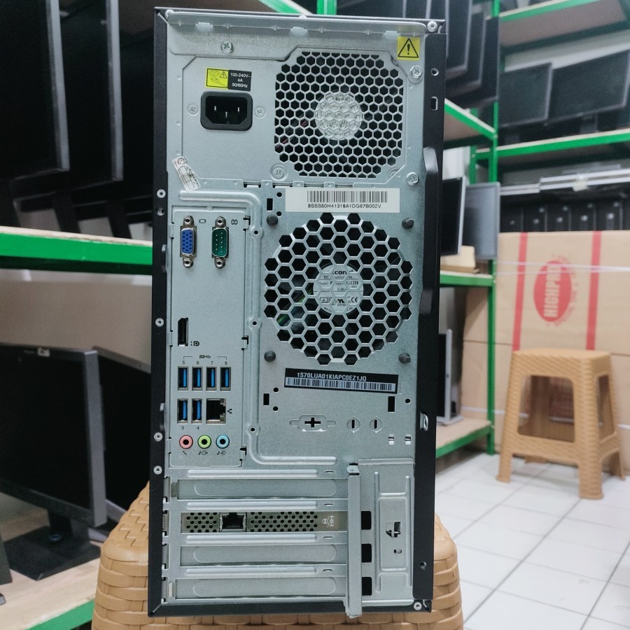 Server Lenovo TS 150 MT 1225 V5 Intel Xeon SSD 256GB HDD 1TB Ram 16GB Murah