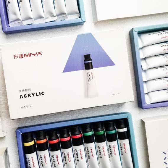 

Miya Himi Acrylic Paint Set 12/18x12ml | Cat Akrilik - 12 Warna
