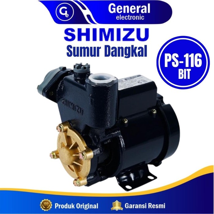 Pompa Pompa Air Shimizu Ps-116 Bit (Sumur Dangkal) 125 Watt