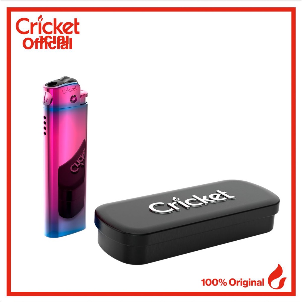 Cricket Deluxe Metal Lighter - Iridescent Purple (Eksklusif Secara Online)
