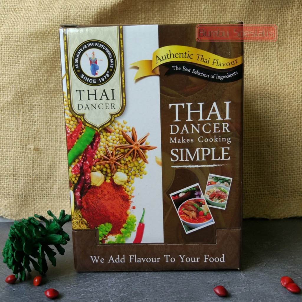 THAI DANCER TOM YUM CURRY 50 GR TOMYUM PASTE KHAS THAILAND HALAL ENAK