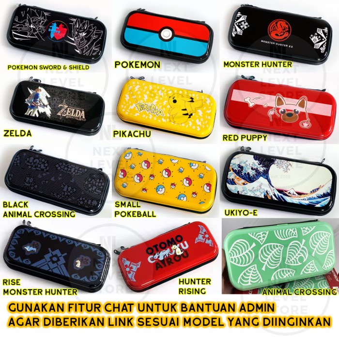 Hatsune Gametech Storage Bag Nintendo Switch Case Pouch Original V1 V2