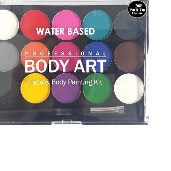 

Professional Body Art Face And Painting Kit 15 Color Set + 1 Brush